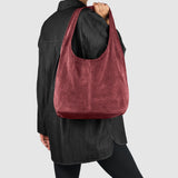 Italian Genuine Suede Hobo Bag 011943 - TAKEASY - Flyclothing LLC