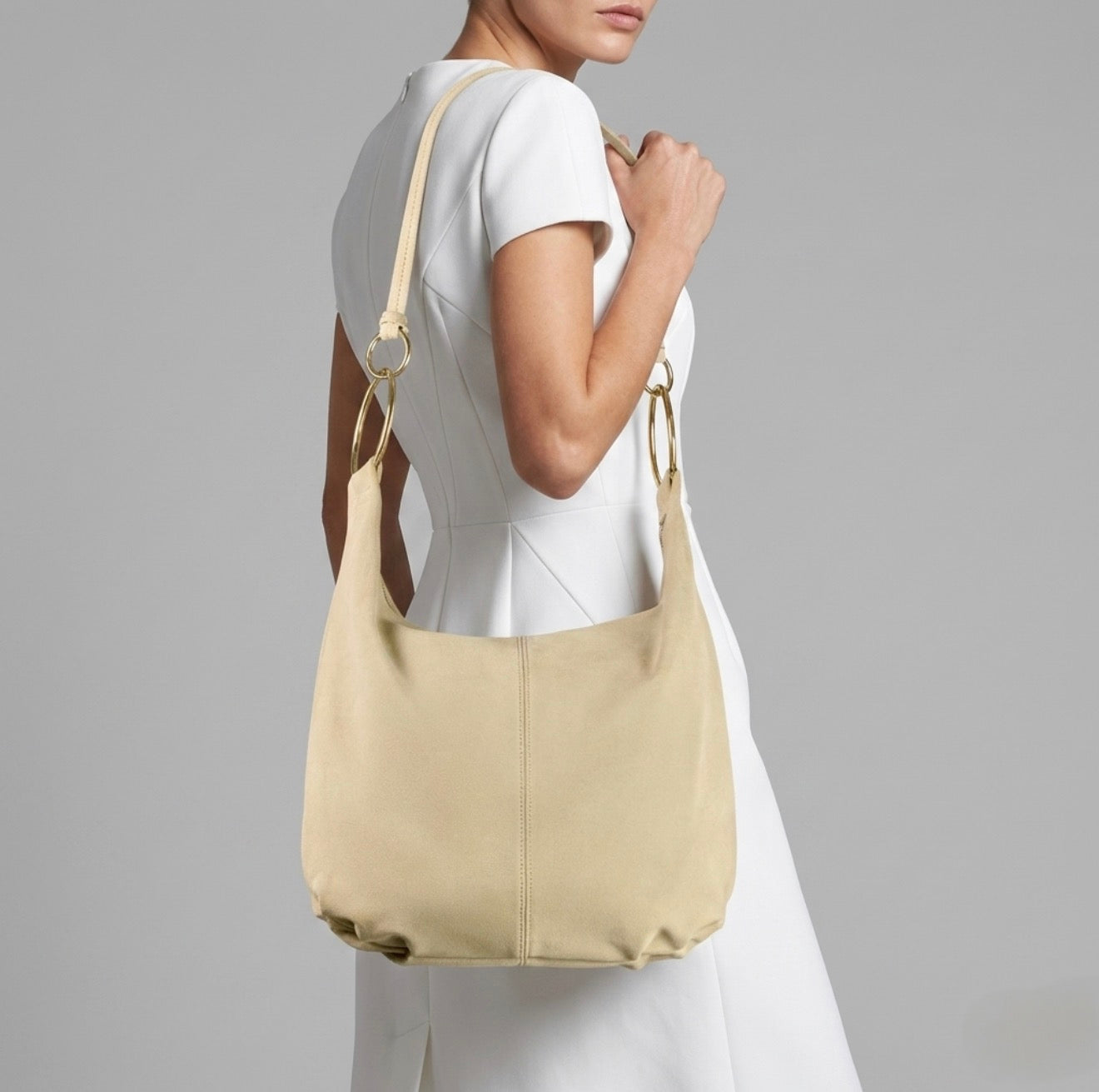 Italian Genuine Suede Hobo Bag 272510 - TAKEASY - Flyclothing LLC