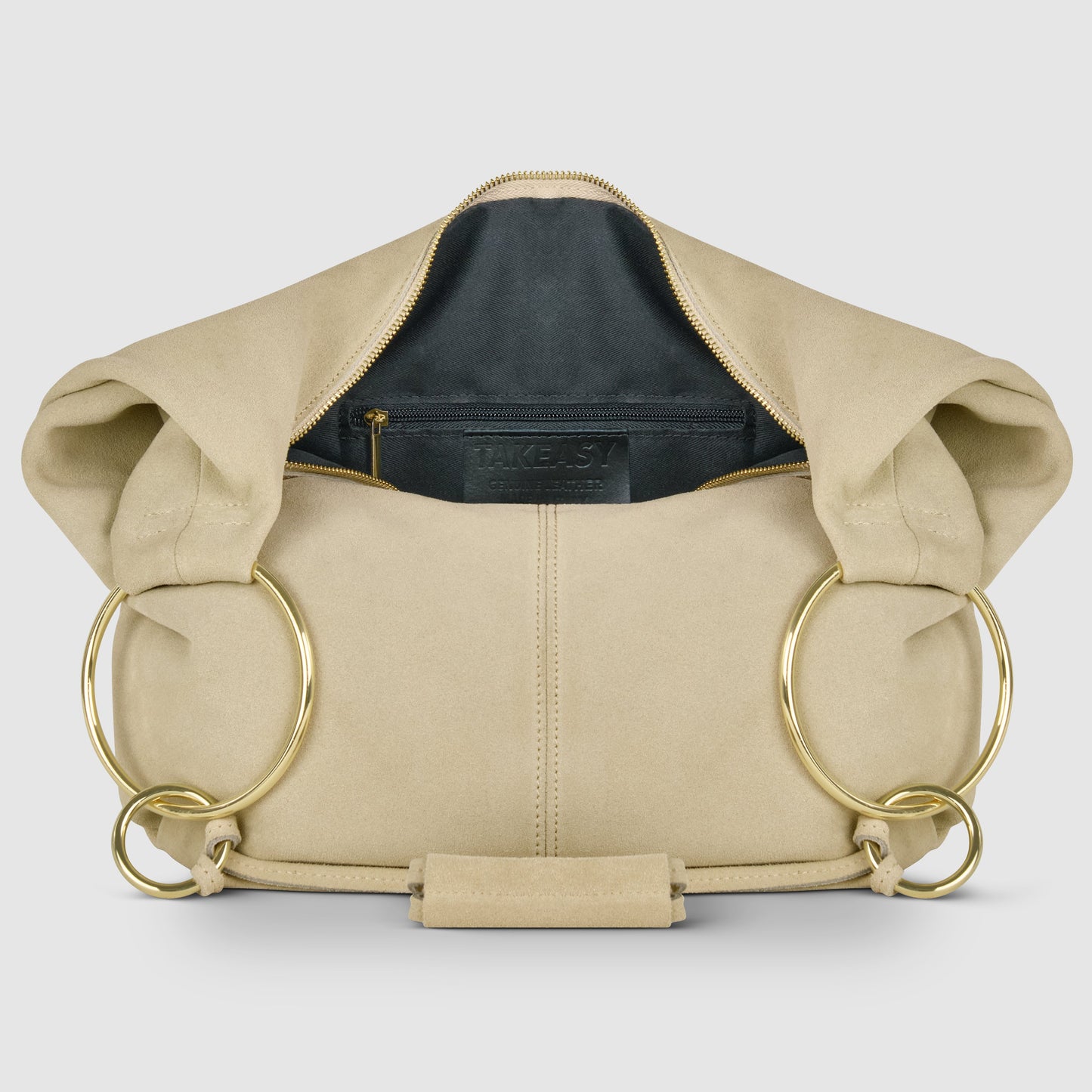 Italian Genuine Suede Hobo Bag 272510 - TAKEASY - Flyclothing LLC