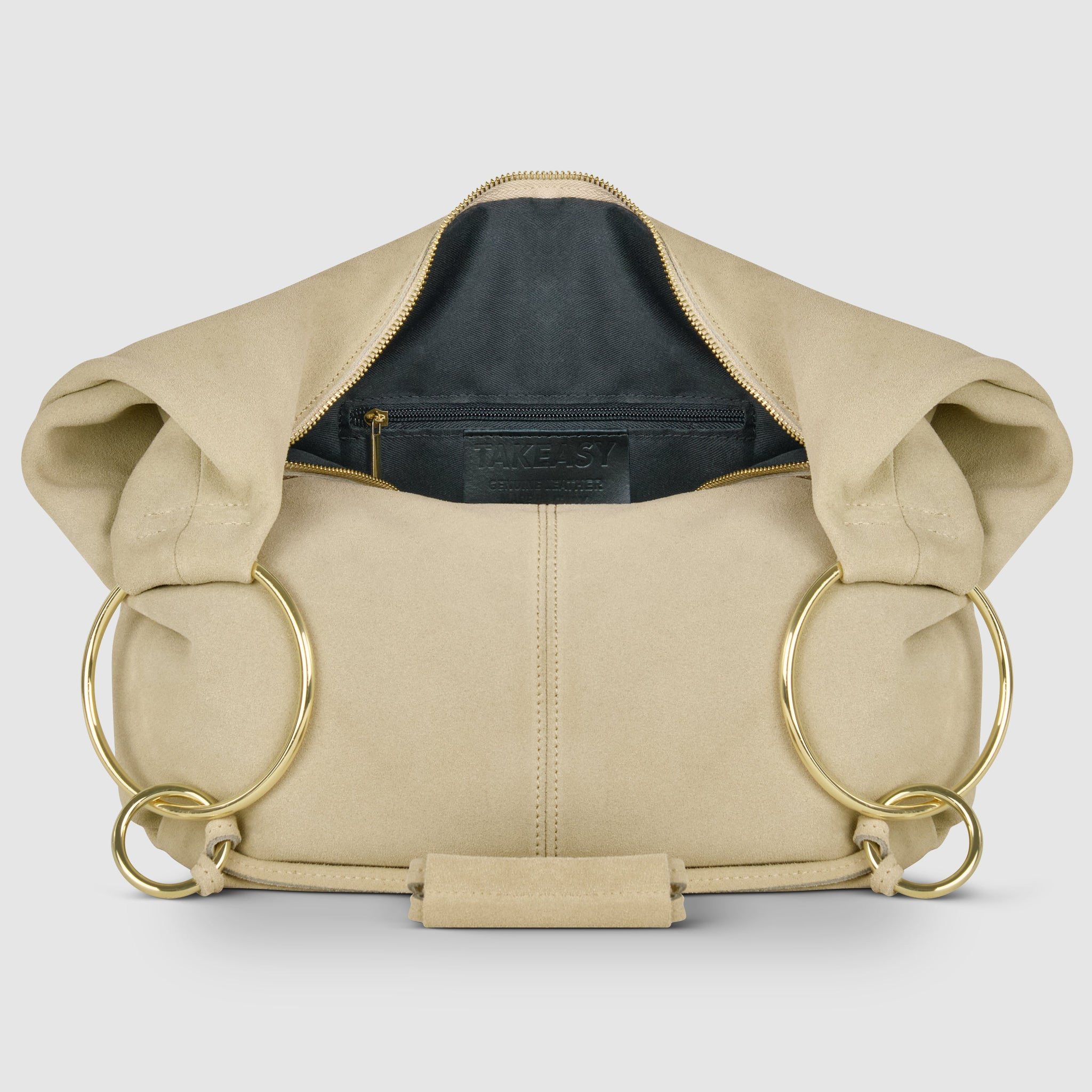 Italian Genuine Suede Hobo Bag 272510 - TAKEASY - Flyclothing LLC