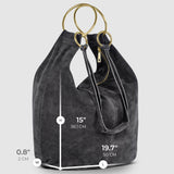 Italian Genuine Suede Hobo Bag 272510 - TAKEASY - Flyclothing LLC