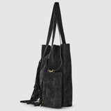 Italian Genuine Suede Tote Bag 272522 - TAKEASY - Flyclothing LLC