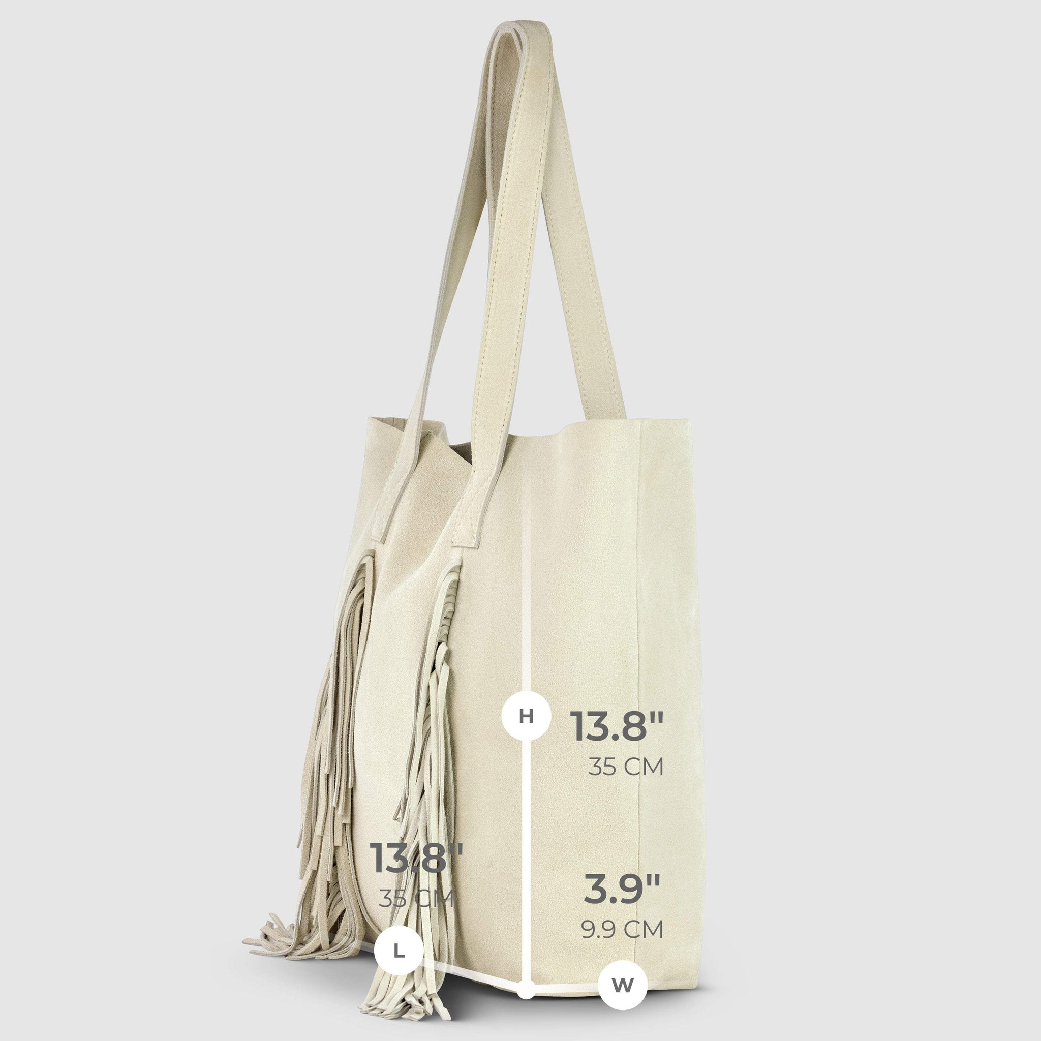 Italian Genuine Suede Tote Bag 272522 - TAKEASY - Flyclothing LLC