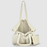 Italian Genuine Suede Tote Bag 272522 - TAKEASY - Flyclothing LLC
