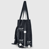 Suede Leather Tote Bag - TAKEASY - Flyclothing LLC