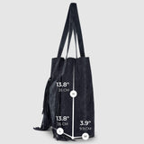 Italian Genuine Suede Tote Bag 272522 - TAKEASY - Flyclothing LLC