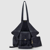 Italian Genuine Suede Tote Bag 272522 - TAKEASY - Flyclothing LLC