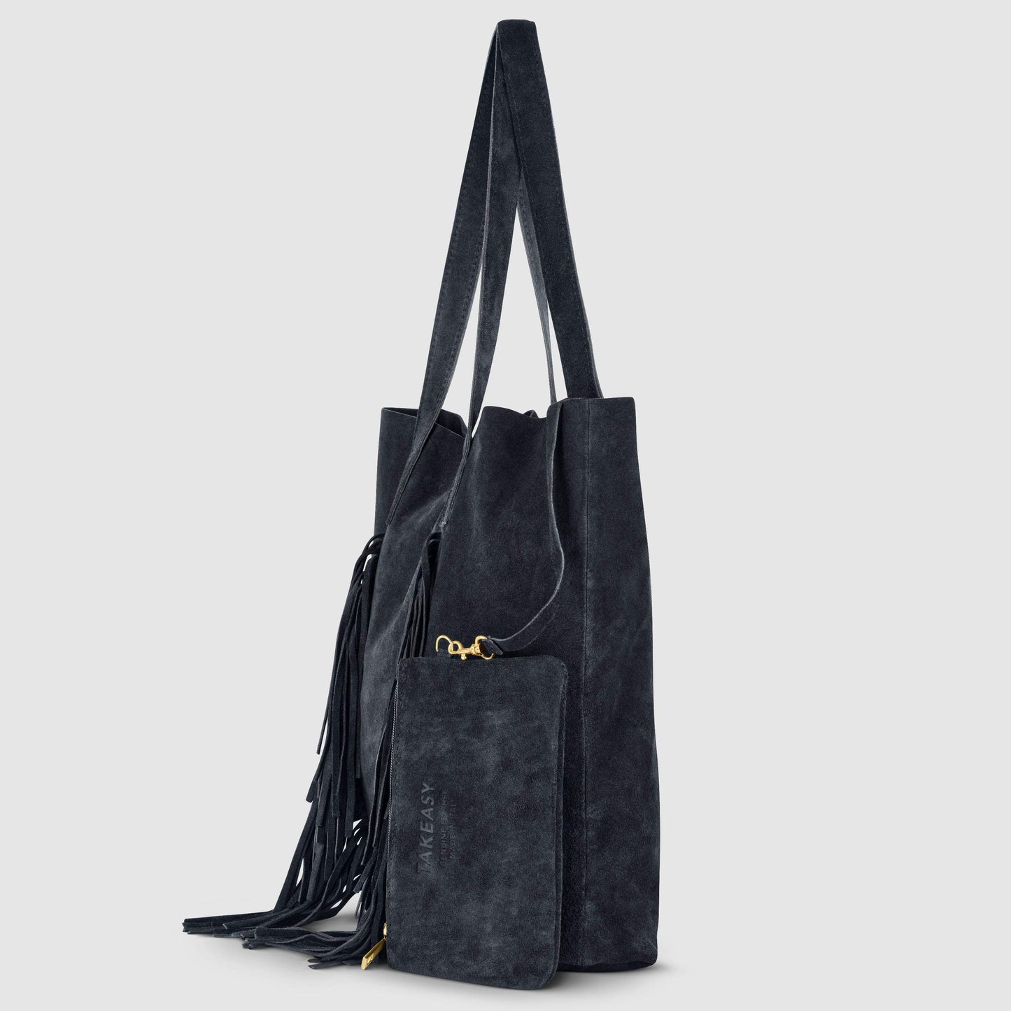 Italian Genuine Suede Tote Bag 272522 - TAKEASY - Flyclothing LLC