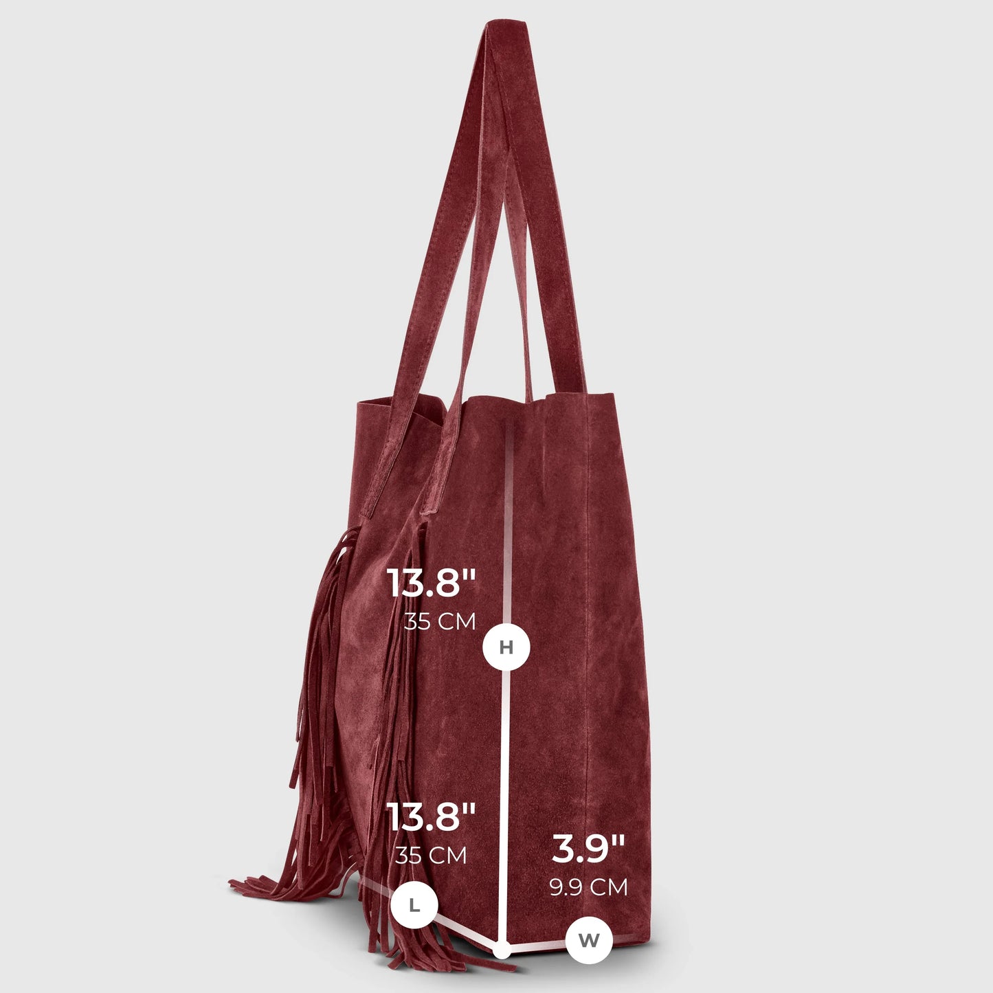 Suede Leather Tote Bag - TAKEASY - Flyclothing LLC