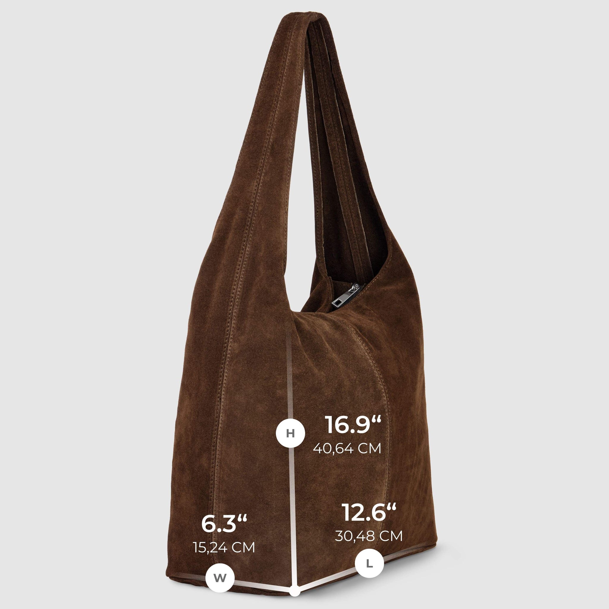 Italian Genuine Suede Hobo Bag 011943 - TAKEASY - Flyclothing LLC