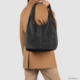 Italian Genuine Suede Hobo Bag 011943 - TAKEASY - Flyclothing LLC