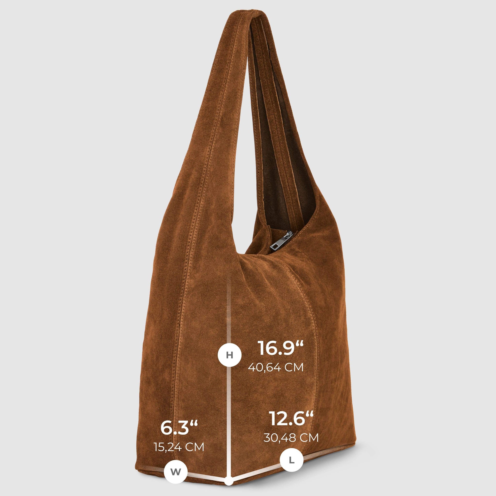 Italian Genuine Suede Hobo Bag 011943 - TAKEASY - Flyclothing LLC
