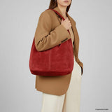 Italian Genuine Suede Hobo Bag 011943 - TAKEASY - Flyclothing LLC