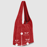 Italian Genuine Suede Hobo Bag 011943 - TAKEASY - Flyclothing LLC