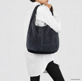 Italian Genuine Suede Hobo Bag 011943 - TAKEASY - Flyclothing LLC