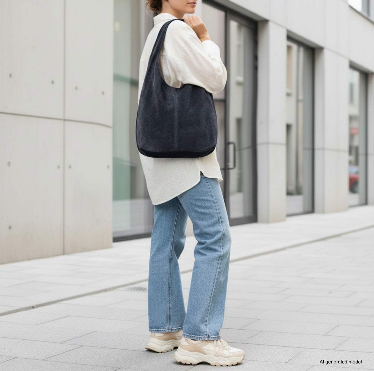 Italian Genuine Suede Hobo Bag 011943 - TAKEASY - Flyclothing LLC