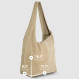 Italian Genuine Suede Hobo Bag 011943 - TAKEASY - Flyclothing LLC