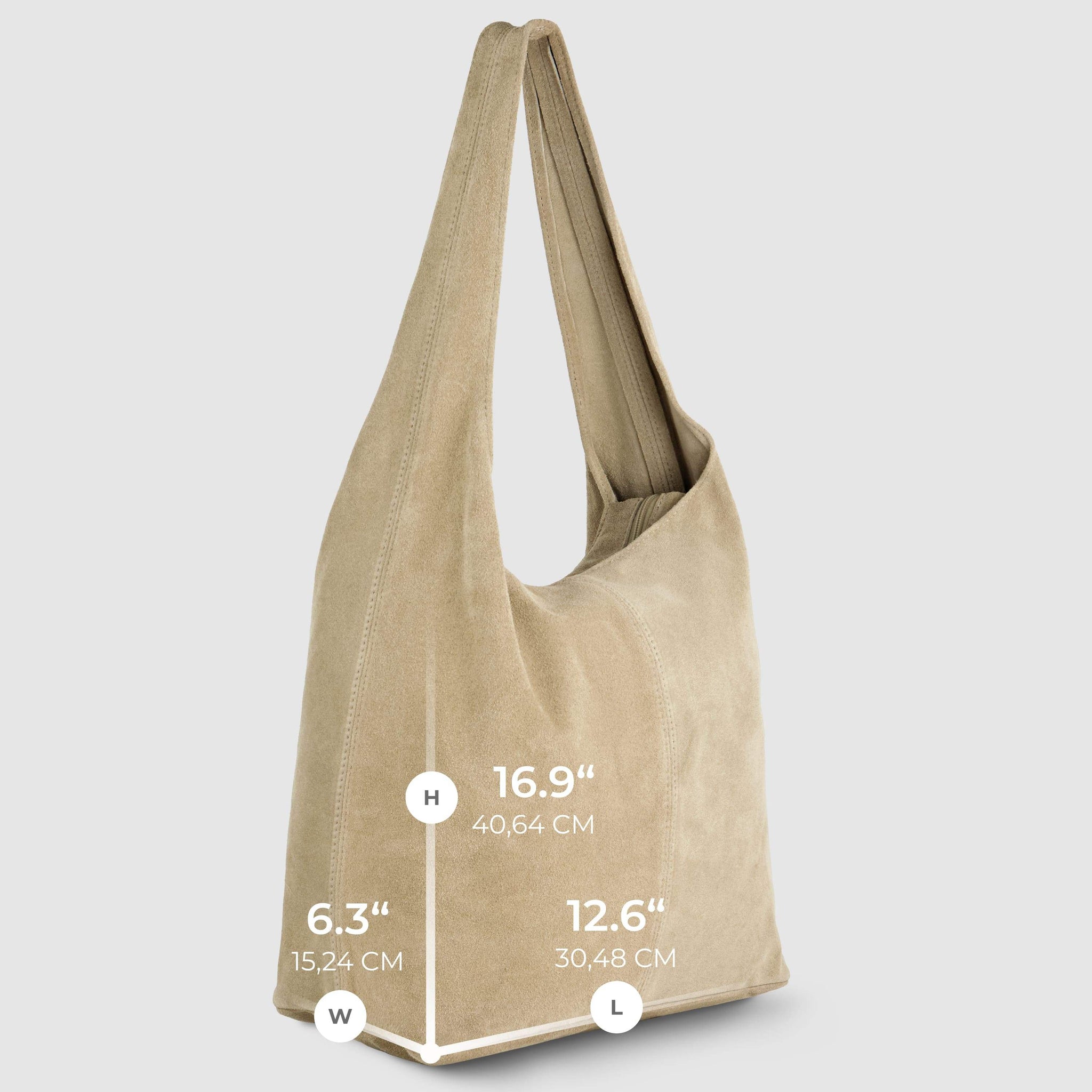 Italian Genuine Suede Hobo Bag 011943 - TAKEASY - Flyclothing LLC