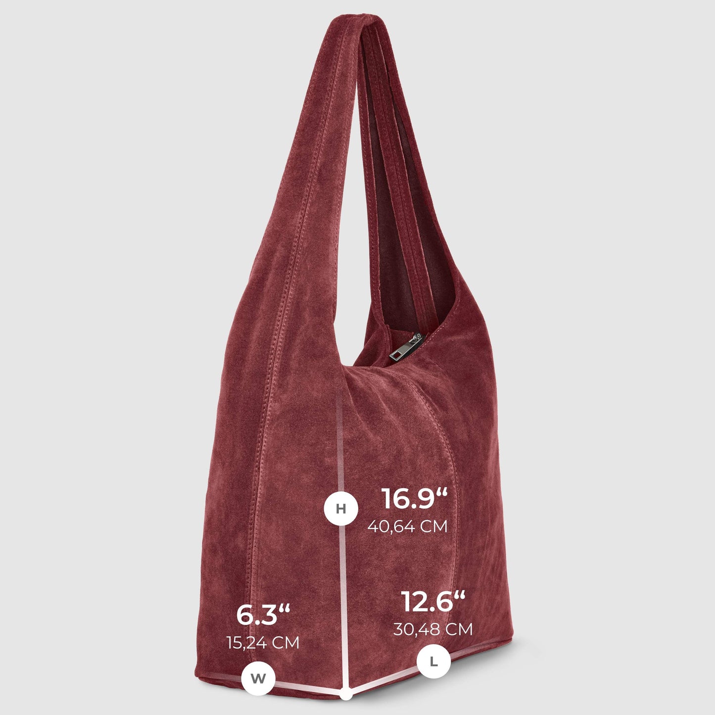 Italian Genuine Suede Hobo Bag 011943 - TAKEASY - Flyclothing LLC