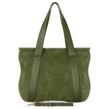 Italian Genuine Suede & Full-Grain Leather Tote Bag | Varese - TAKEASY - Flyclothing LLC