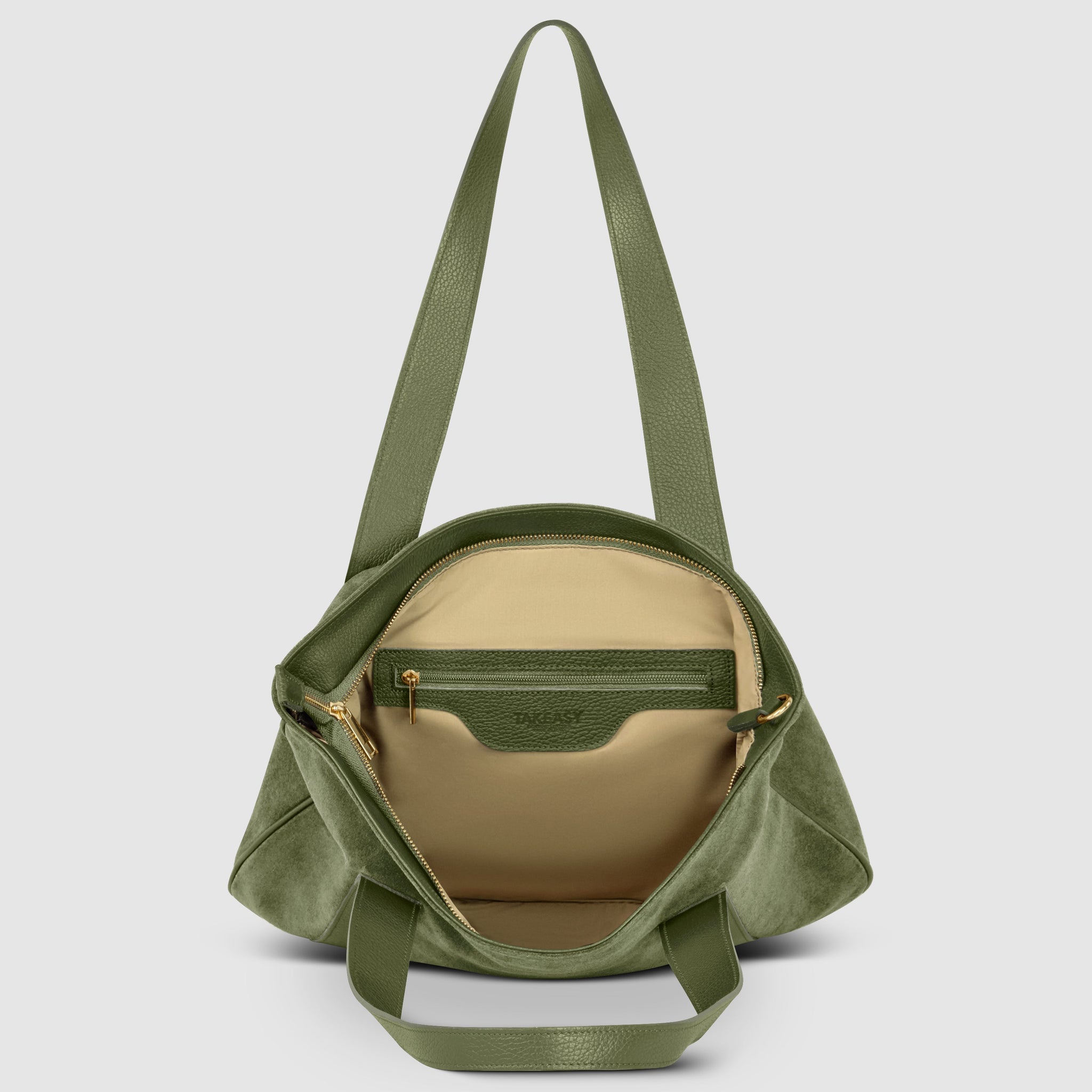 Italian Genuine Suede Tote Bag 282613 - TAKEASY - Flyclothing LLC