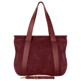 Suede Leather Satchel Bag - TAKEASY - Flyclothing LLC