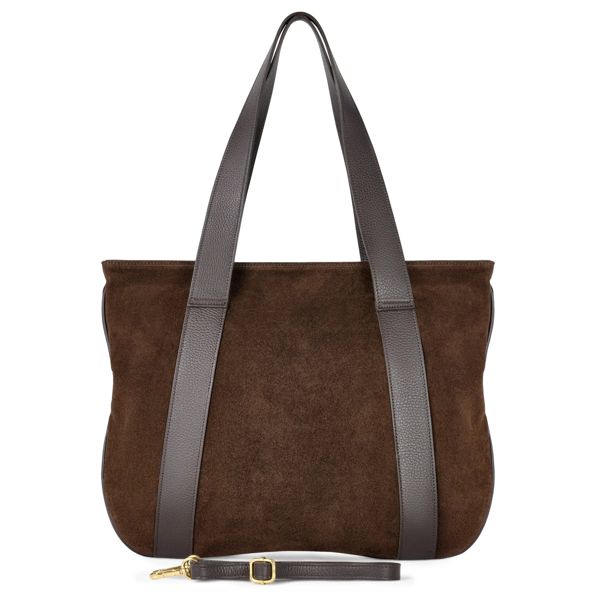 Suede Leather Satchel Bag - TAKEASY - Flyclothing LLC