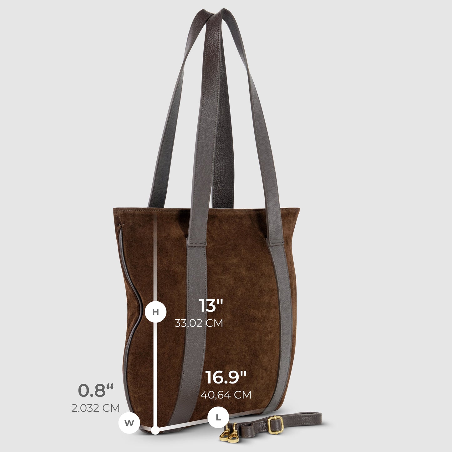 Italian Genuine Suede Tote Bag 282613 - TAKEASY - Flyclothing LLC