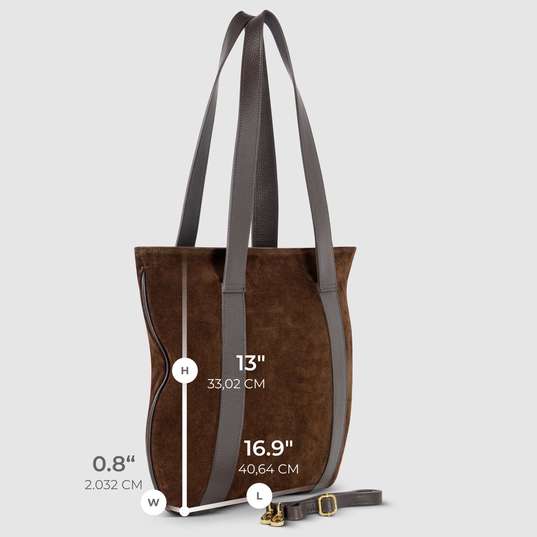 Italian Genuine Suede Tote Bag 282613 - TAKEASY - Flyclothing LLC