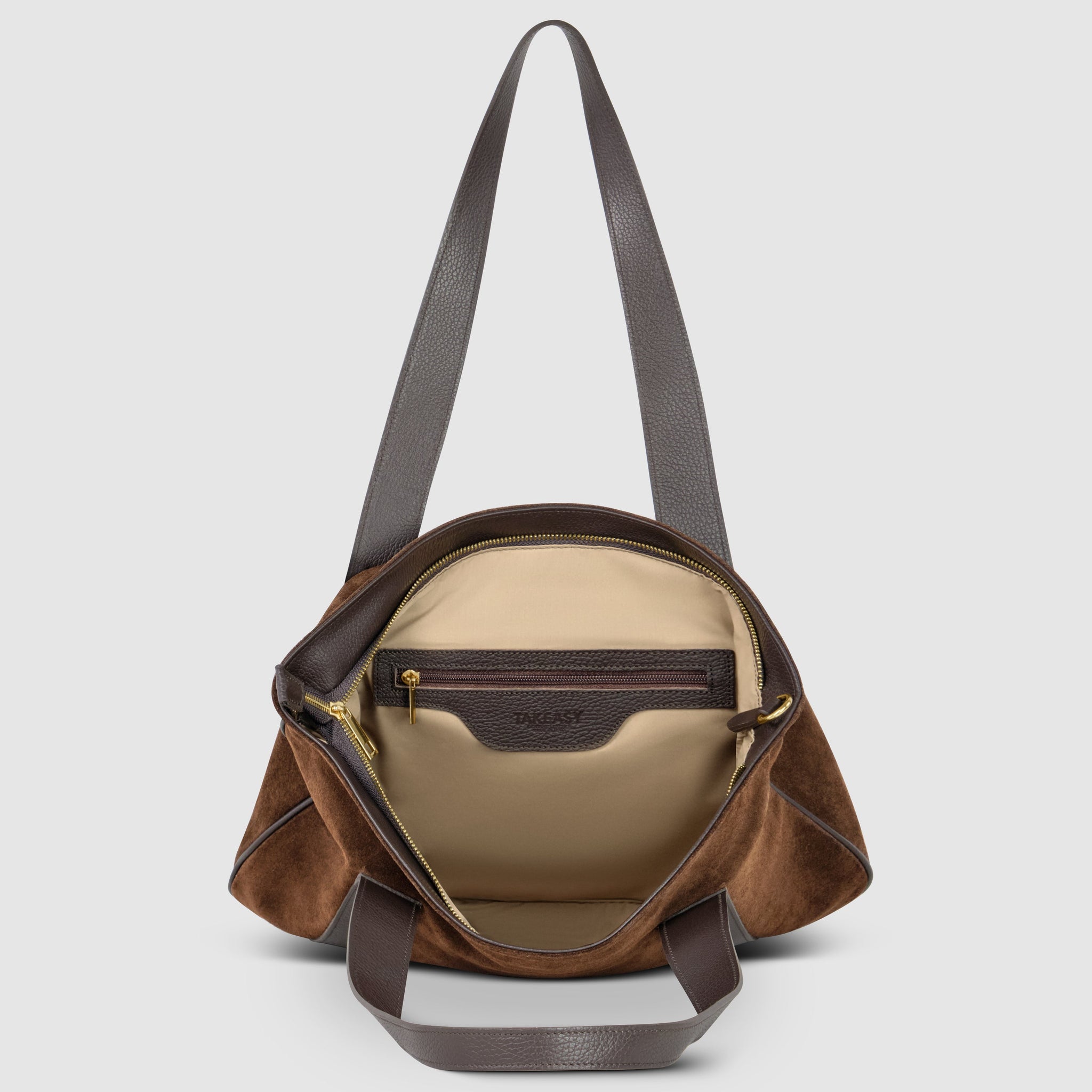 Italian Genuine Suede Tote Bag 282613 - TAKEASY - Flyclothing LLC
