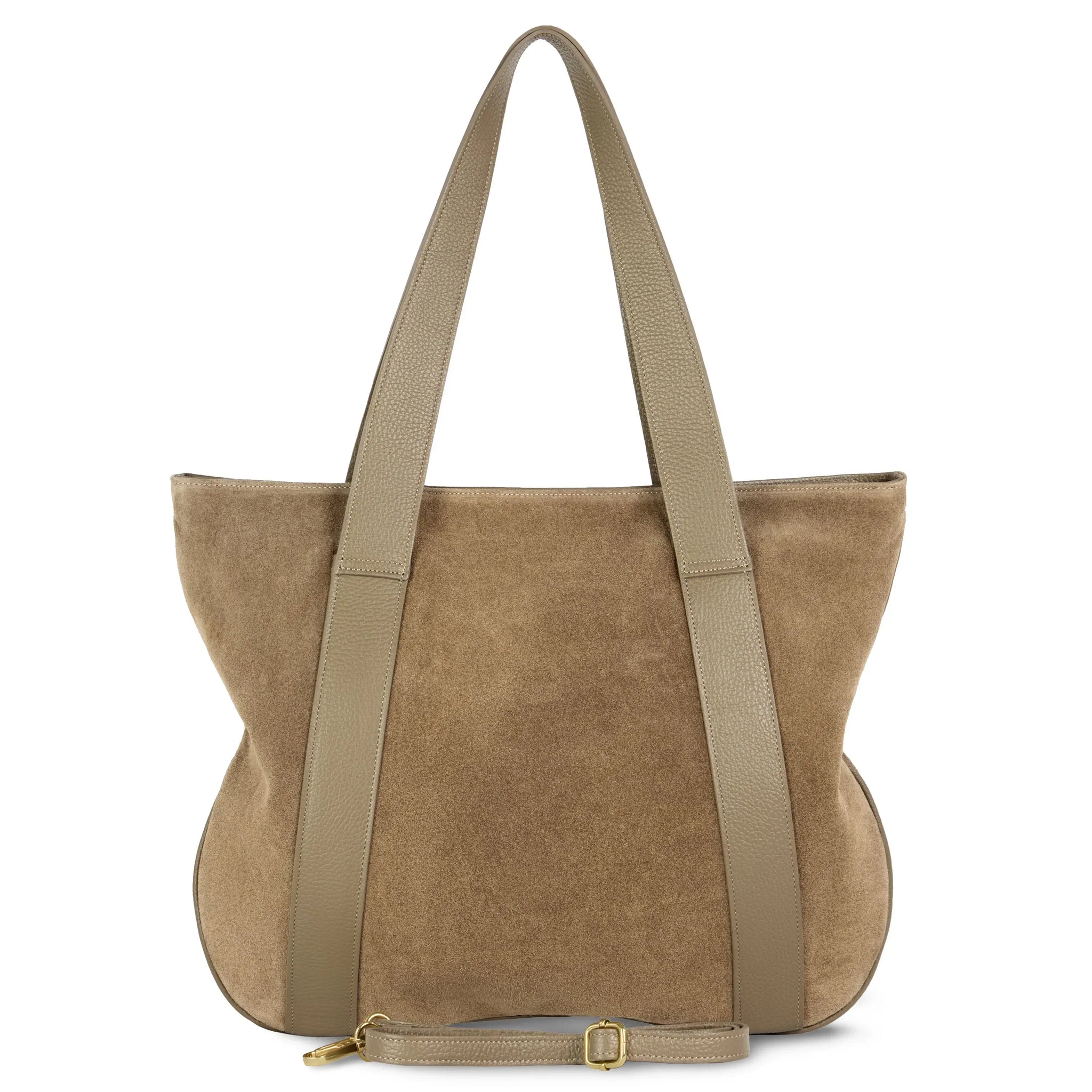 Suede Leather Satchel Bag - TAKEASY - Flyclothing LLC