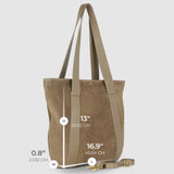 Italian Genuine Suede & Full-Grain Leather Tote Bag | Varese - TAKEASY - Flyclothing LLC