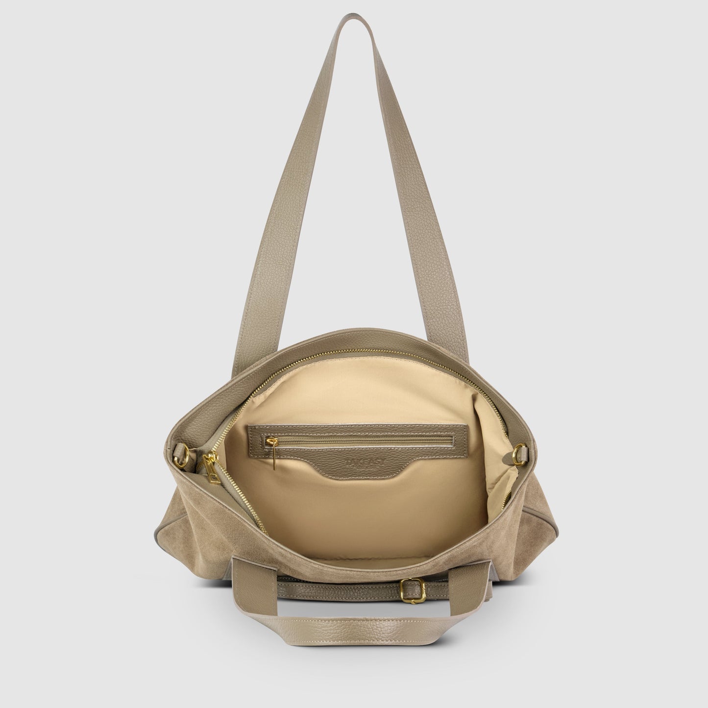 Italian Genuine Suede Tote Bag 282613 - TAKEASY - Flyclothing LLC