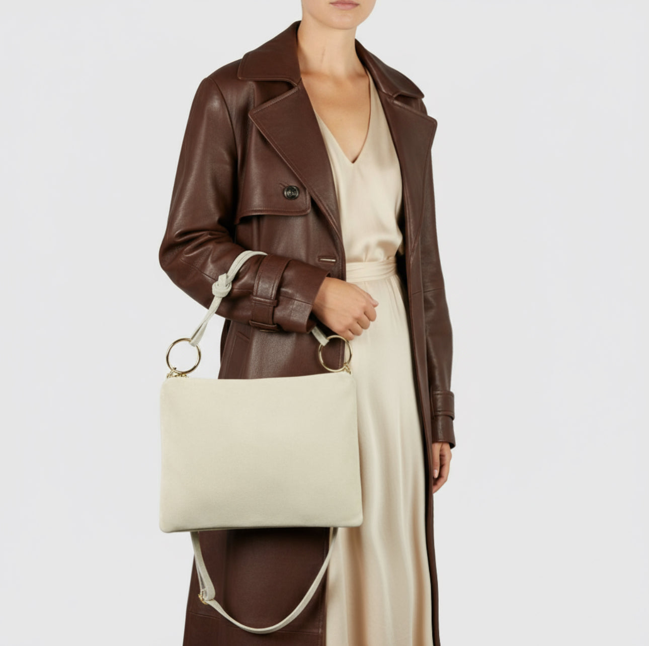 Italian Genuine Suede Shoulder Bag 171551 - TAKEASY - Flyclothing LLC