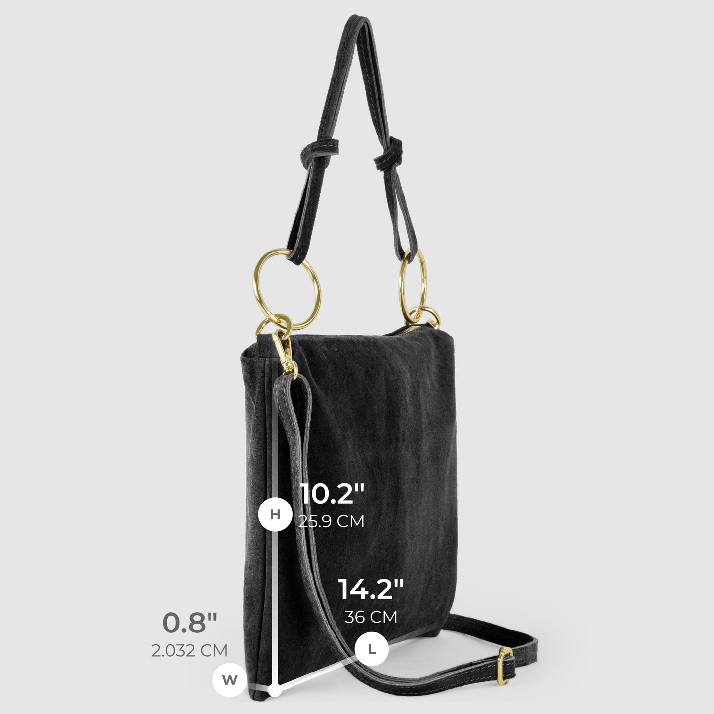 Italian Genuine Suede Shoulder Bag 171551 - TAKEASY - Flyclothing LLC