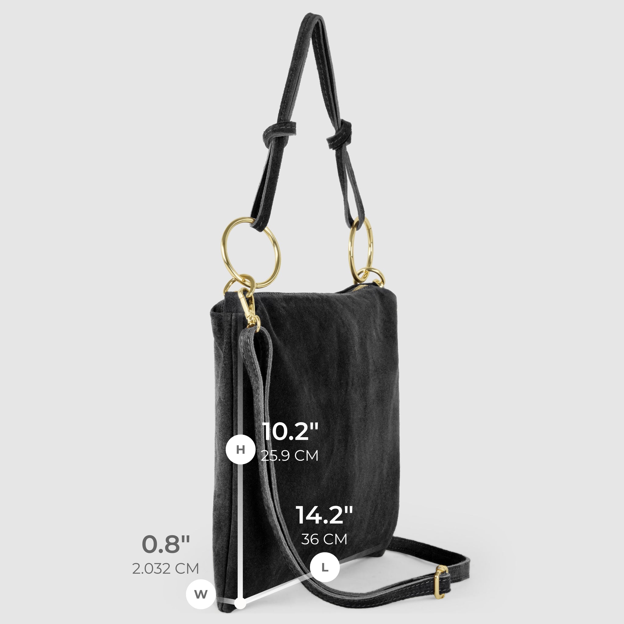 Italian Genuine Suede Shoulder Bag 171551 - TAKEASY - Flyclothing LLC
