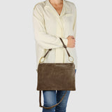 Italian Genuine Suede Shoulder Bag 171551 - TAKEASY - Flyclothing LLC