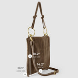 Italian Genuine Suede Shoulder Bag 171551 - TAKEASY - Flyclothing LLC