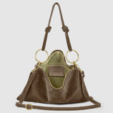 Italian Genuine Suede Shoulder Bag 171551 - TAKEASY - Flyclothing LLC
