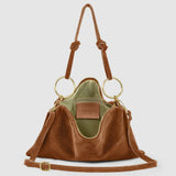 Italian Genuine Suede Shoulder Bag 171551 - TAKEASY - Flyclothing LLC