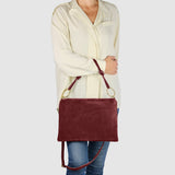 Italian Genuine Suede Shoulder Bag 171551 - TAKEASY - Flyclothing LLC