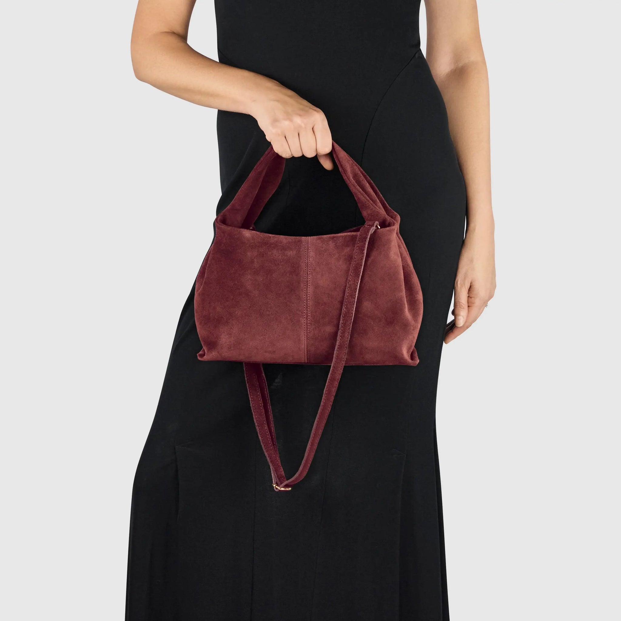Italian Genuine Suede Shoulder Bag 312940 - TAKEASY - Flyclothing LLC
