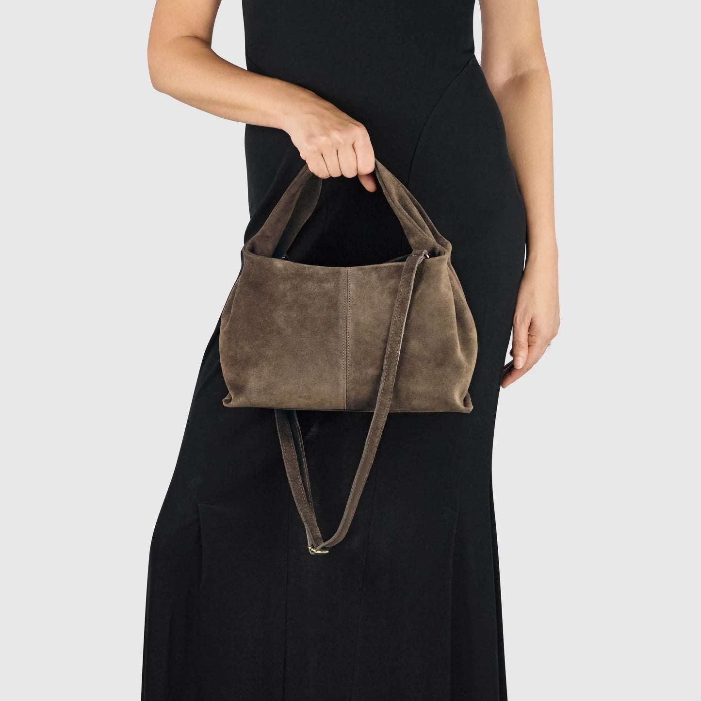 Italian Genuine Suede Shoulder Bag 312940 - TAKEASY - Flyclothing LLC