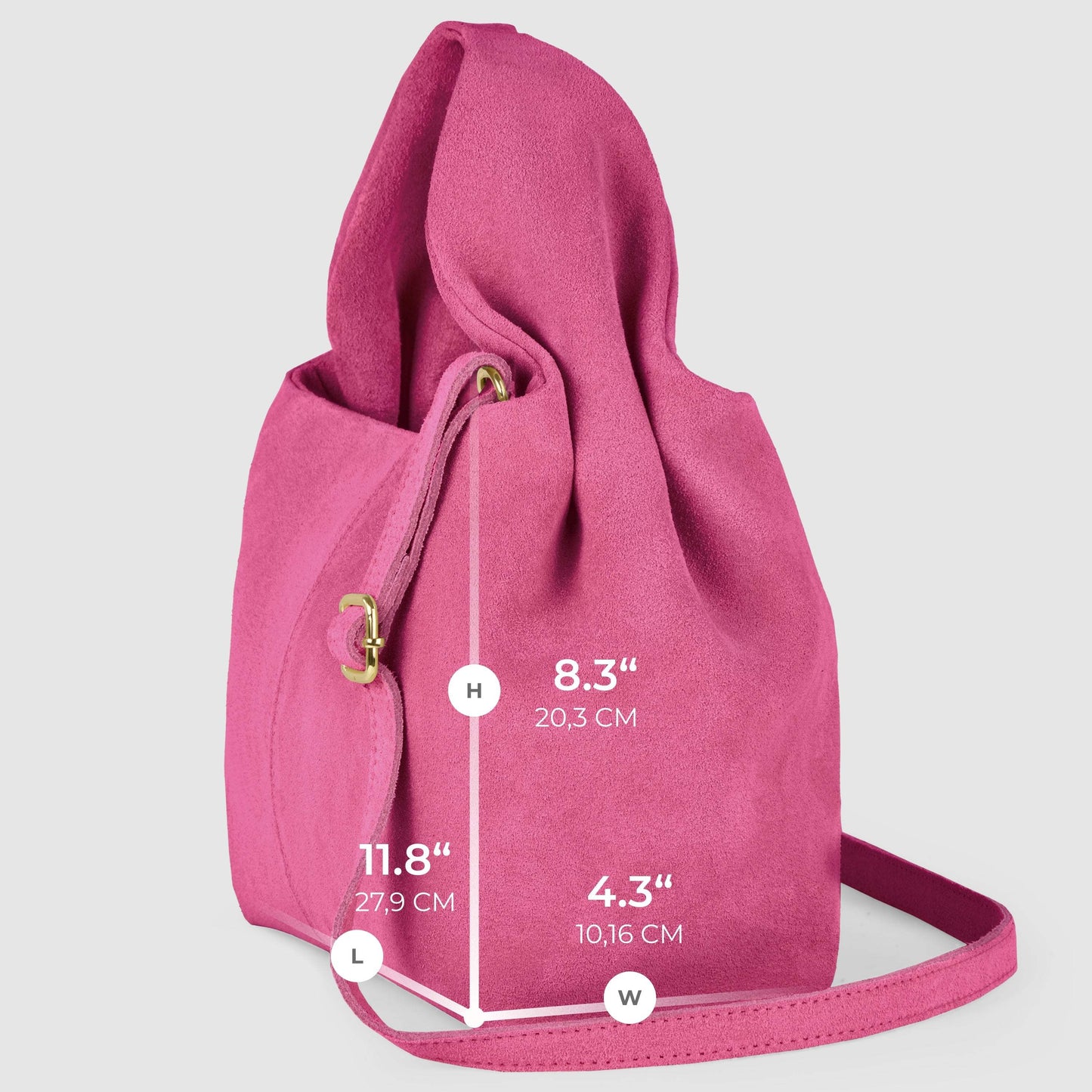 Italian Genuine Suede Shoulder Bag | Ferrara - TAKEASY - Flyclothing LLC