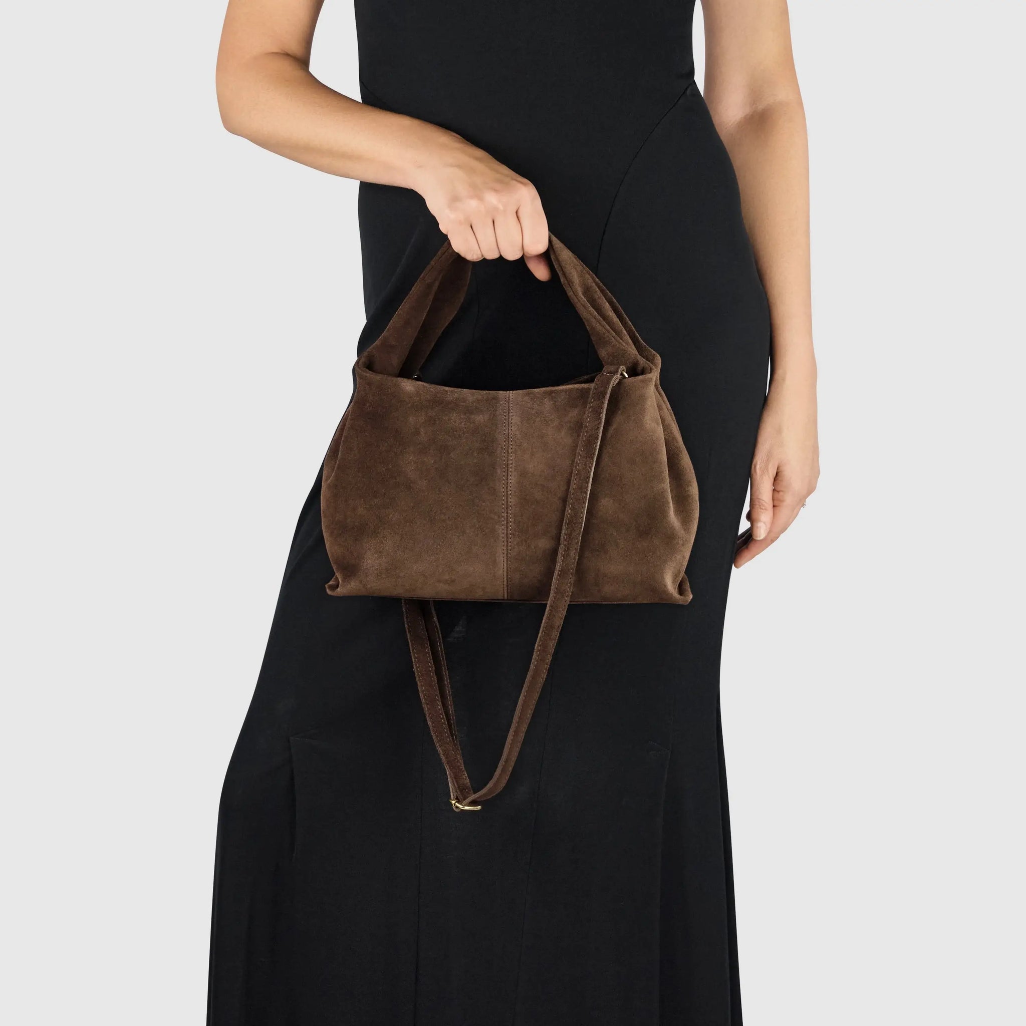 Italian Genuine Suede Shoulder Bag 312940 - TAKEASY - Flyclothing LLC