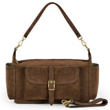 Italian Genuine Suede Shoulder Bag 323040 - TAKEASY - Flyclothing LLC