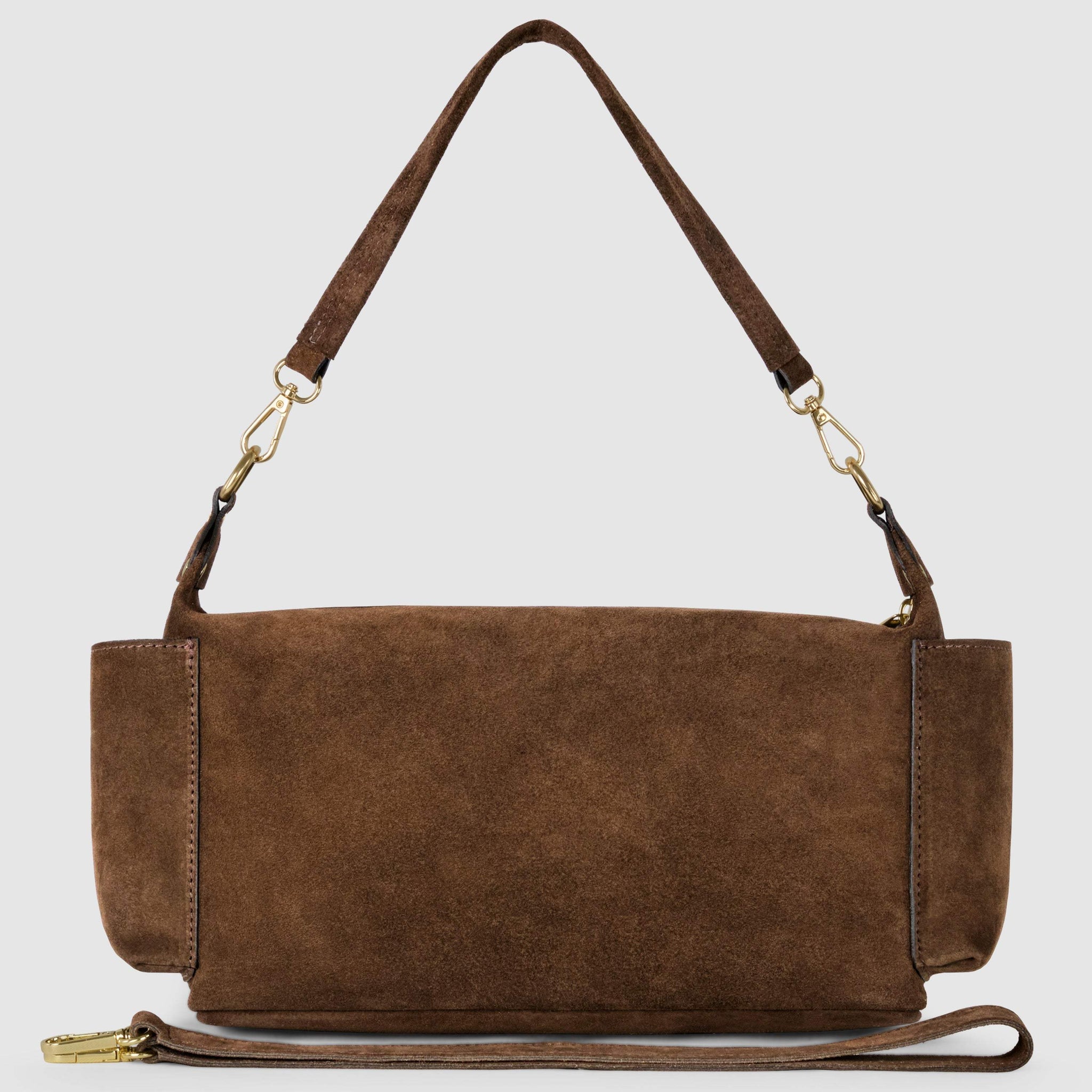 Italian Genuine Suede Shoulder Bag | Sondrio - TAKEASY - Flyclothing LLC