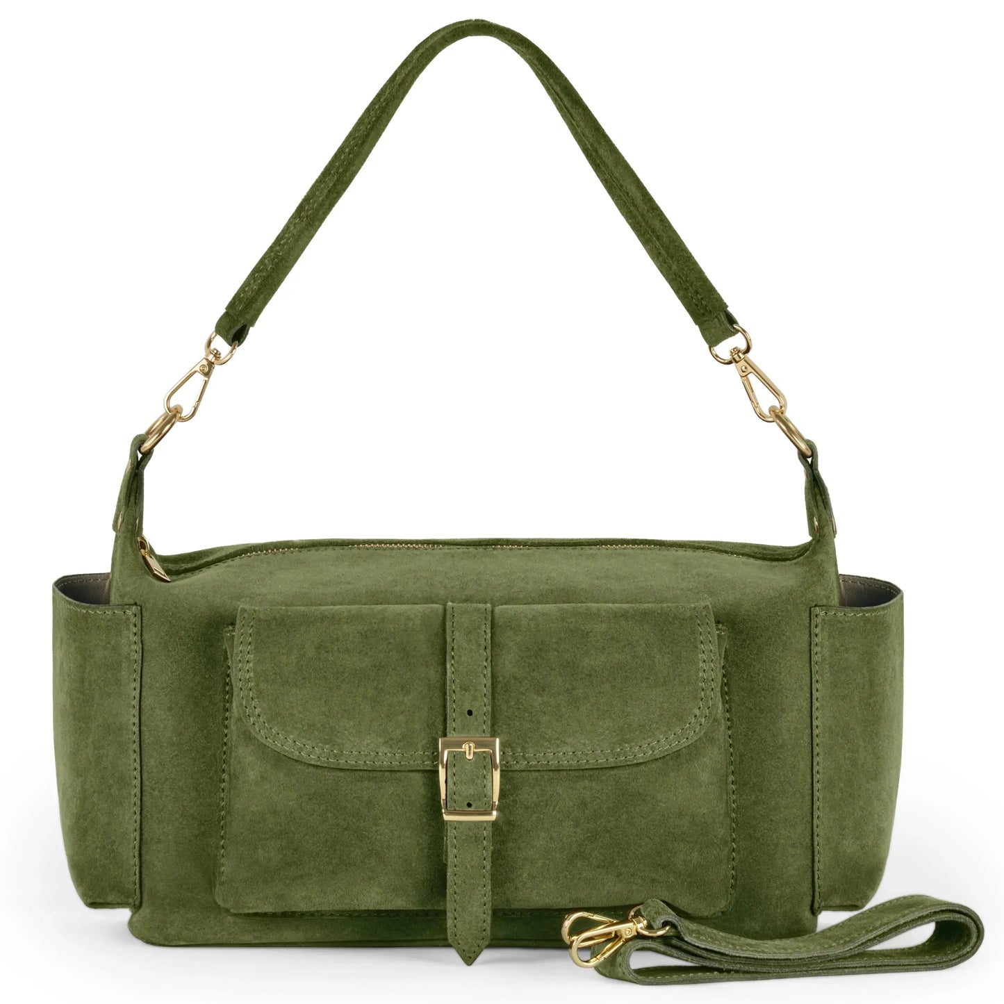 Italian Genuine Suede Shoulder Bag 323040 - TAKEASY - Flyclothing LLC