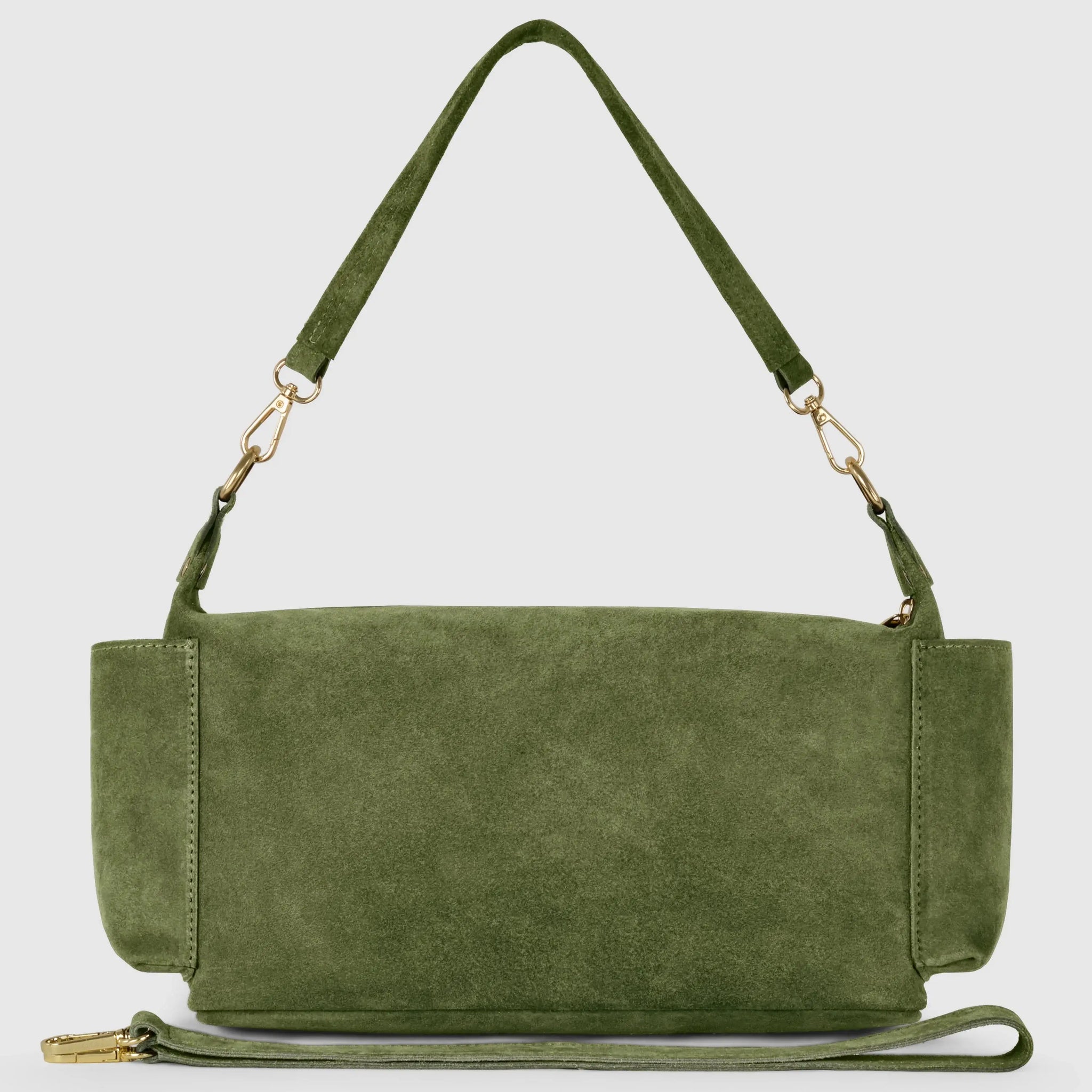 Italian Genuine Suede Shoulder Bag 323040 - TAKEASY - Flyclothing LLC