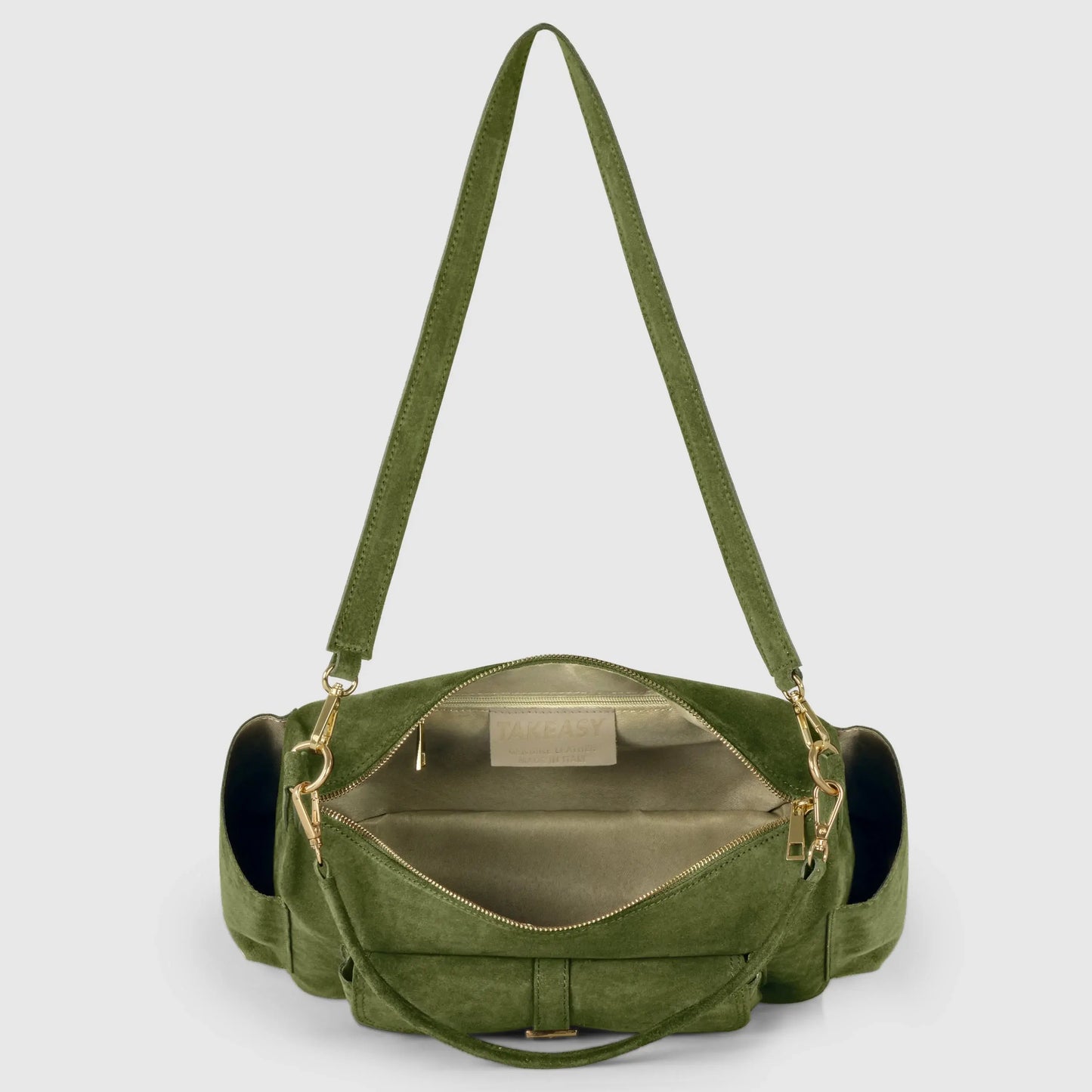 Italian Genuine Suede Shoulder Bag 323040 - TAKEASY - Flyclothing LLC